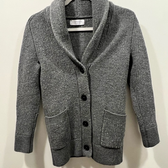 EVERLANE The Chunky Knit Wool Cardigan - Picture 7 of 10